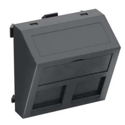 Кутовая накладка для супортов модуля OBO Bettermann 45х45 2x45 R&M Cat.5 та Cat.6 черно-серая (6119300) Кутовая накладка для супортов модуля OBO Bettermann 45х45 2x45 R&M Cat.5 та Cat.6 черно-серая (6119300)