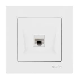 Розетка Nilson Moda біла комп'ютерна CAT6e RJ45 ( 21112045 )