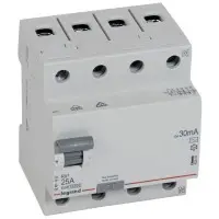 ПЗВ Legrand (402062) RX3 3P+N 25А 30mA AC ПЗВ Legrand (402062) RX3 3P+N 25А 30mA AC