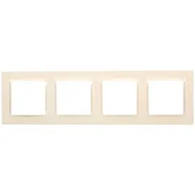 Рамка чотирикутна горизонтальна Simon 10 крем