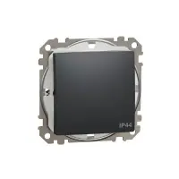 Одноклавишный выключатель Schneider Electric Sedna Design SDD214101 IP44 черный