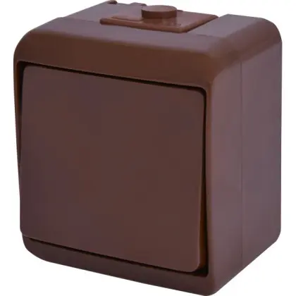 Выключатель 1-клавишный Eti Hermetics VHE-1-KR IP54 коричневый (4668040)