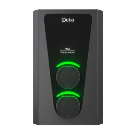 Бытовая зарядная станция Octa Energy W244-S22-S22 Wall на 44кВт (розетка 3ф + розетка 3ф)