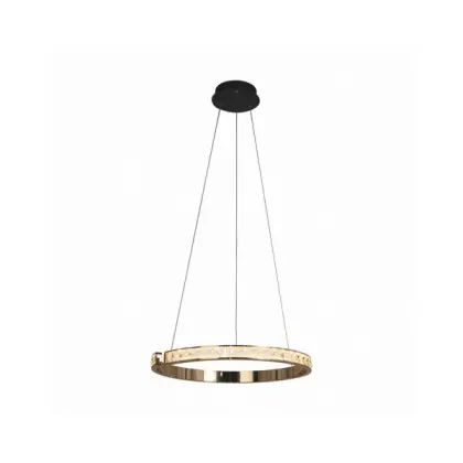 Підвісний світильник, люстра Zuma Line MD4996-1-3GBD Muriel Led 1x60W 3000K 7100Lm IP20 Золотий