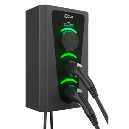 Побутова зарядна станція Octa Energy W336-S22-C1-C2 Wall на 36кВт (розетка 3ф Type 1 Type 2)