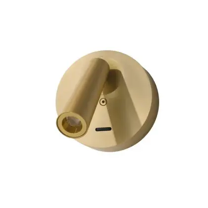 Бра, настінний світильник Azzardo AZ6560 Altun LED 1x3W 3000K 206Lm IP20 золотий