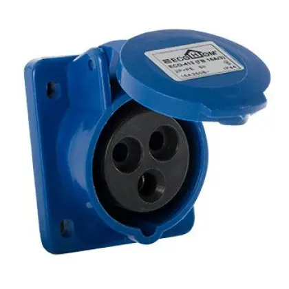 Силовий роз`єм ECOHOME ECO-413 2Р+РЕ 16А/3 (ECO016010007) Силовий роз`єм ECOHOME ECO-413 2Р+РЕ 16А/3 (ECO016010007)