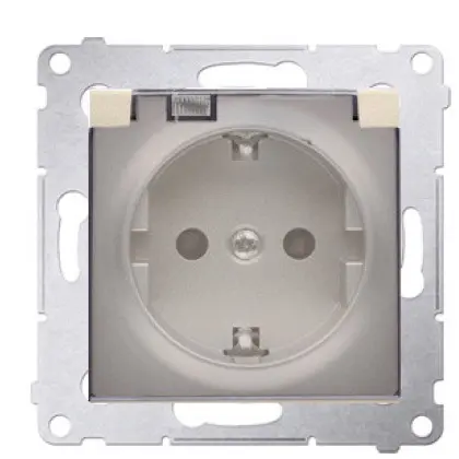Електрична розетка Kontakt Simon Simon 54 Premium DGSZ1BZ.01/44A IP44 із заземленням шторками та прозорою кришкою (золото) Електрична розетка Kontakt Simon Simon 54 Premium DGSZ1BZ.01/44A IP44 із заземленням шторками та прозорою кришкою (золото)
