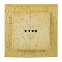 Вимикач Nilson Touran клен 2кл з підсвіткою ( 24281004 )