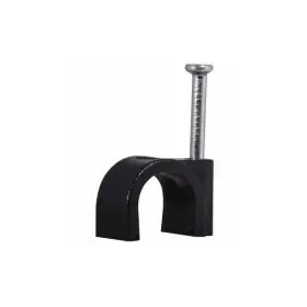 Скоба кабельна 8мм кругла чорна СКІМ ( С1212004 )