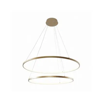 Подвесной светильник Zuma Line 2023200-GD Breno Led 2x60W 3000K/4000K/6000K 3200Lm IP20 Gold