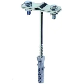 Фасадный держатель молниеотвода DKC ND2305ZC для прута Ø8-10мм или полосы до 30мм 160х57мм из оцинкованной стали