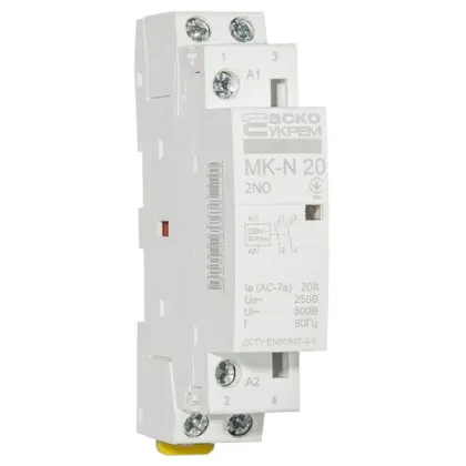 Модульный контактор Аско-Укрем MK-N 2P 20A 2NO (A0040030024) Модульный контактор Аско-Укрем MK-N 2P 20A 2NO (A0040030024)