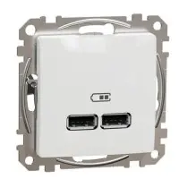 USB розетка Schneider Electric Sedna Design & Elements A+A 2,1A біла SDD111401 USB розетка Schneider Electric Sedna Design & Elements A+A 2,1A біла SDD111401