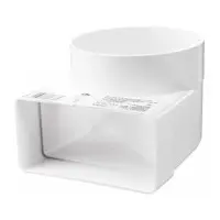 Коліно Vents 55х110/D100 Коліно Vents 55х110/D100