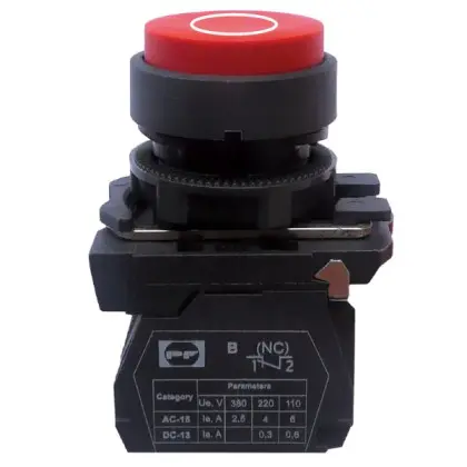 Кнопка Promfactor FP5-AL4322 1NC "O" красная (FP5-AL4322) Кнопка Promfactor FP5-AL4322 1NC "O" красная (FP5-AL4322)