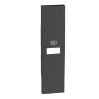 Лицьова панель USB розетки Bticino Living Now KG11C на 1 модуль (чорна)