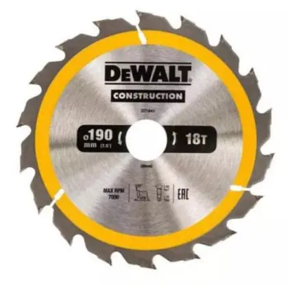 Пильный диск DeWALT DT1943 18 WZ/ATB быстрый рез Пильный диск DeWALT DT1943 18 WZ/ATB быстрый рез