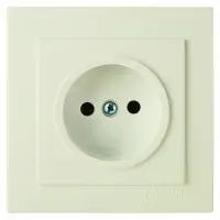Розетка Nilson Touran кремова 1-я без заземления ( 24121015 )