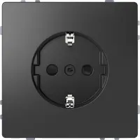 Розетка з заземленням Schneider Electric D-Life MTN2400-6034 зі шторками гвинтовий зажим антрацит Розетка з заземленням Schneider Electric D-Life MTN2400-6034 зі шторками гвинтовий зажим антрацит