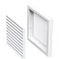 Решітка Vents МВ 101с біла 154х154