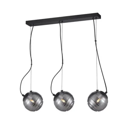 Подвесной светильник, люстра Italux PND-92389-3L-BK Perona G9 3x40W IP20 дымчатый Подвесной светильник, люстра Italux PND-92389-3L-BK Perona G9 3x40W IP20 дымчатый