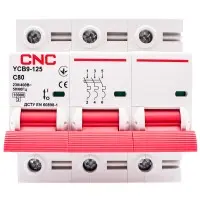 Автоматический выключатель CNC YCB9-125 3Р 80А 10kA C