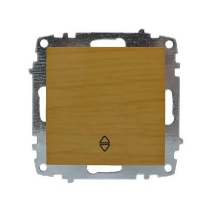 Вимикач ELBI ZENA Woodline клен 1кл прохідний без рамки ( 609-012700-209 ) Вимикач ELBI ZENA Woodline клен 1кл прохідний без рамки ( 609-012700-209 )