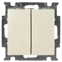 Двухклавишный проходной выключатель ABB Basic 55 2006/6/6 UC-92-507 (слоновая кость) Двухклавишный проходной выключатель ABB Basic 55 2006/6/6 UC-92-507 (слоновая кость)