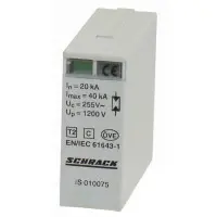Модуль захисного розрядника Schrack IS010075 IS 20кА N-PE Модуль захисного розрядника Schrack IS010075 IS 20кА N-PE