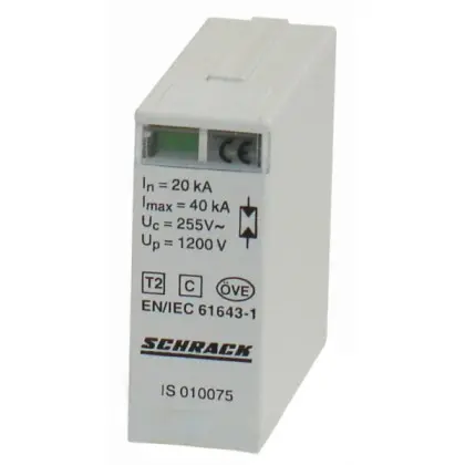 Модуль защитного разрядника Schrack IS010075 IS 20кА N-PE