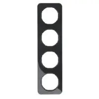 Рамка 4-місна, чорна Berker R.1 Рамка 4-місна, чорна Berker R.1