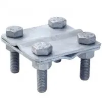 Соединитель «прут/прут» с четырьмя болтами DKC NG3109 Ø10мм из стали горячего цинкования