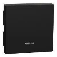 Клавиша выключателя с подсветкой Merten System M, черная матовая MEG3320-0403