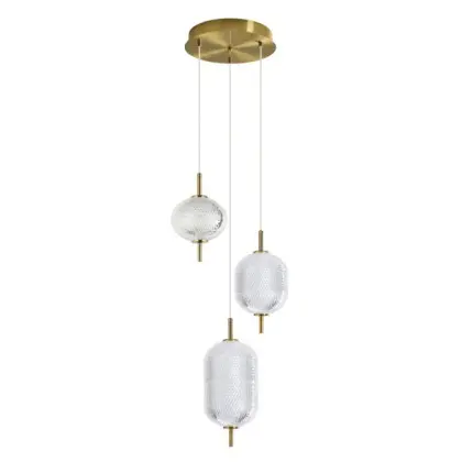 Подвесной светильник, люстра Italux PND-81438-3-GD Corado LED 3x23W 3000K 2104Lm IP20 золотой Подвесной светильник, люстра Italux PND-81438-3-GD Corado LED 3x23W 3000K 2104Lm IP20 золотой