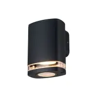 Вуличний світильник Kanlux 38884 ZEVI GU10 1x10 IP54 чорний