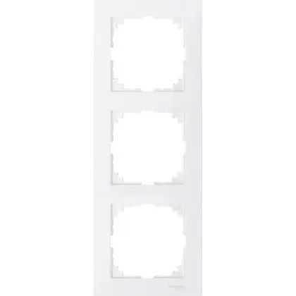 Трьохмісна рамка Schneider Electric M-PURE MTN4030-3619 полярно-біла