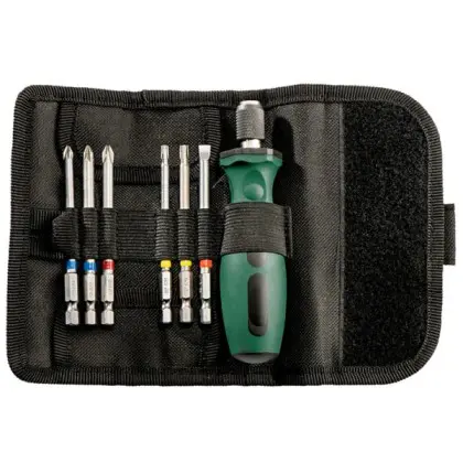 Набор бит с держателем Metabo 626723000 PZ1 PZ2 PH2 TX20 TX25 (7шт)