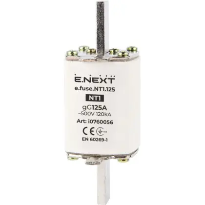 Плавкий предохранитель E.Next e.fuse.NT1.125 габарит 1 125А (i0760056)