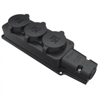 Потрійна колодка Bemis BK1-1402-3613 1х16А каучукова IP54 (6.1.92745)