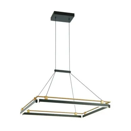 Подвесной светильник, люстра Italux PND-54638S-44W-3K-BK-GD Merlot LED 1x44W 3000K 1460Lm IP20 черный