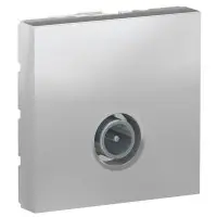 Одинарная TV розетка Schneider Electric NU346230 2М (алюминий) Одинарная TV розетка Schneider Electric NU346230 2М (алюминий)