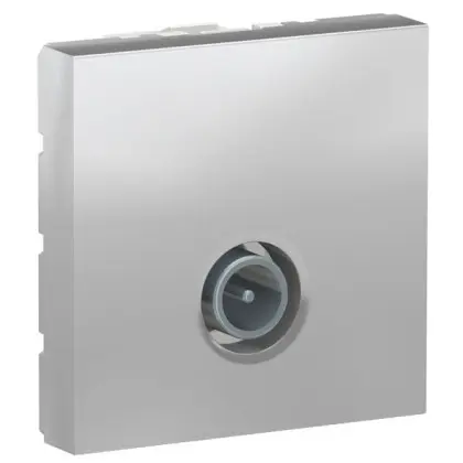 Одинарная TV розетка Schneider Electric NU346230 2М (алюминий)