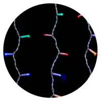 Белая уличная светодиодная гирлянда Delux EN ICICLE 108LED (90012949) 2x1м 27 мигающих диодов IP44