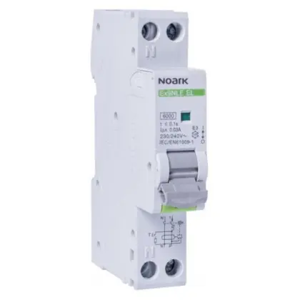 Дифавтомат NOARK Ex9NLE 1P+N B10 A 6кА В 10А 30мА (111161) Дифавтомат NOARK Ex9NLE 1P+N B10 A 6кА В 10А 30мА (111161)