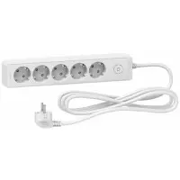 П'ятимісний подовжувач Schneider Electric ST9453W (3м) білий П'ятимісний подовжувач Schneider Electric ST9453W (3м) білий