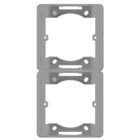 Адаптер Hager WL5822 Lumina-Intense 2Х з/в (сріблястий)