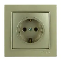Розетка Nilson Thor золото 1-на з заземленням ( 27151017 )