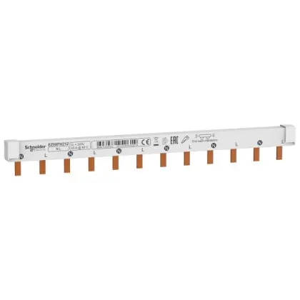 Гребенчатая шина Schneider Electric EZ9XPH212 Easy9 63A 2P на 12 модулей Гребенчатая шина Schneider Electric EZ9XPH212 Easy9 63A 2P на 12 модулей