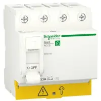 Дифференциальное реле Schneider Electric R9R51463 RESI9 3P+N 63A 30мА АС Дифференциальное реле Schneider Electric R9R51463 RESI9 3P+N 63A 30мА АС